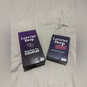 Let’s get deep couples game + let’s get deep after dark